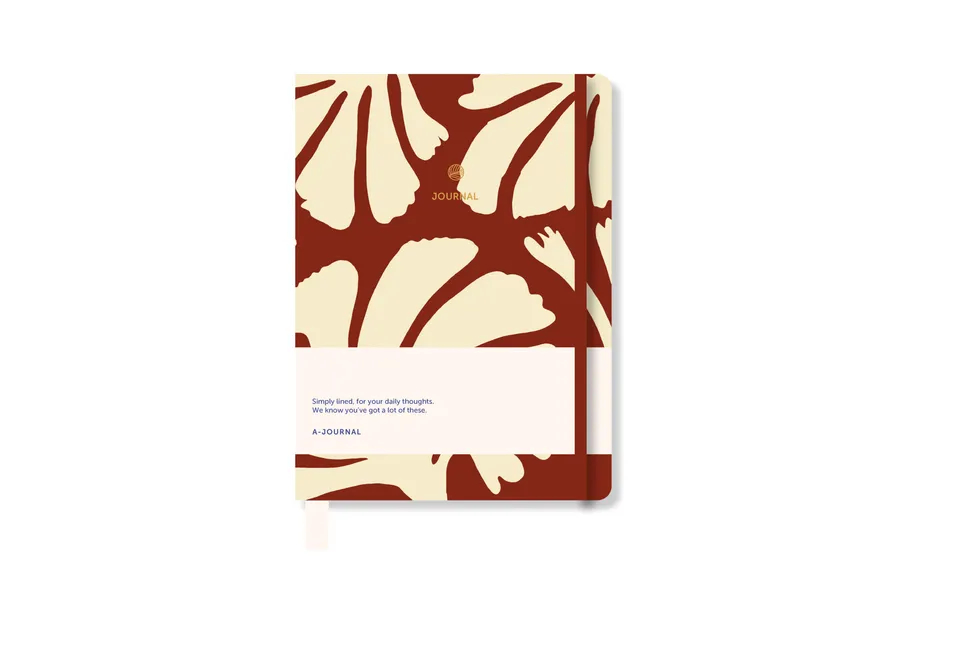 a-journal-floral-terracotta-notebook-notizbuch image 1