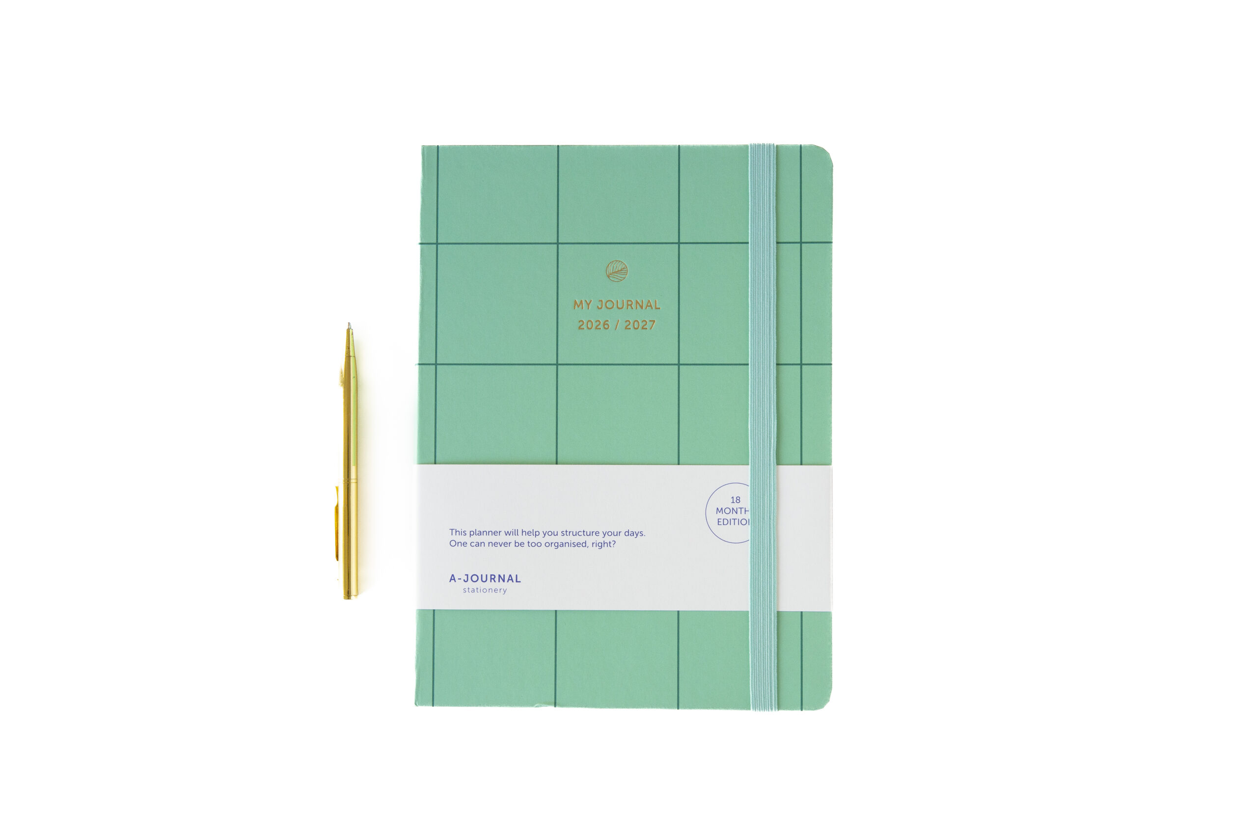 a-journal-my-journal-tagebuch-2026-2027-kariert-mint-green image 5