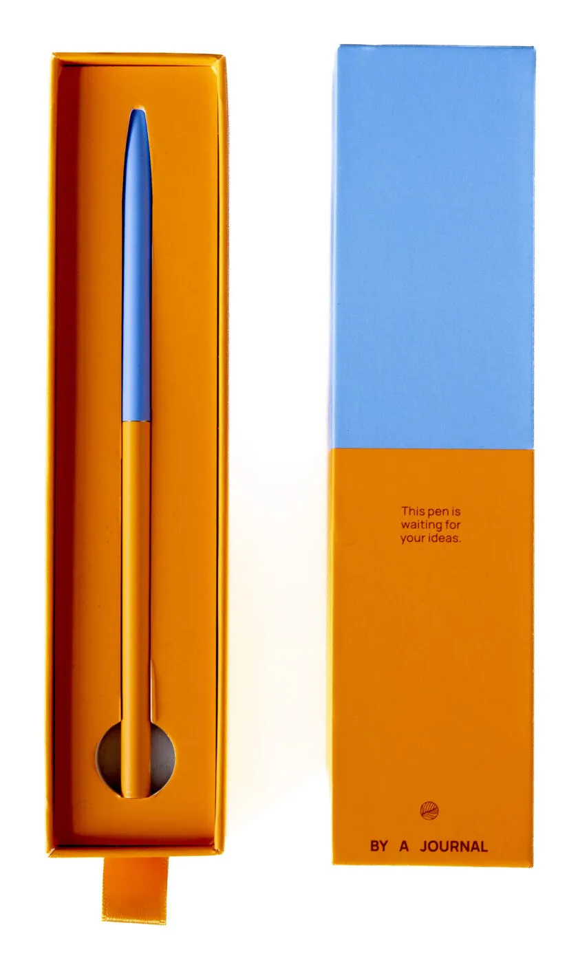 a-journal-lifestyle-pen-kugelschreiber-orange-blue image 1
