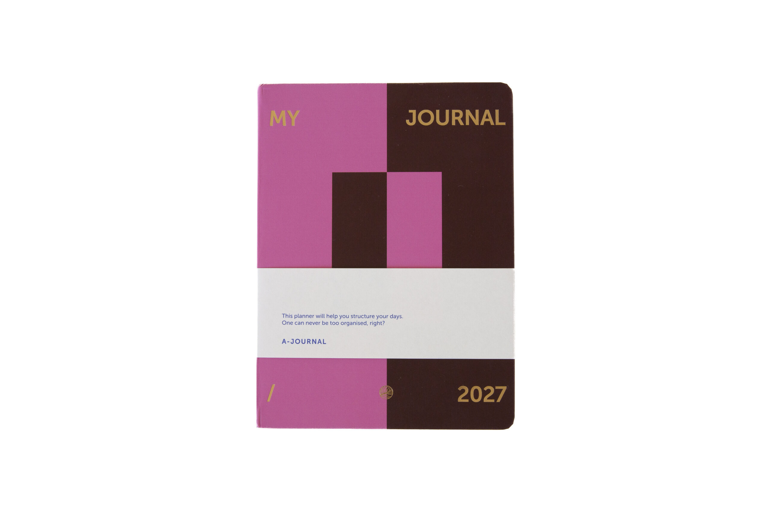 a-journal-my-journal-diary-2027-modernist-pink-bordeaux-kalender image 1