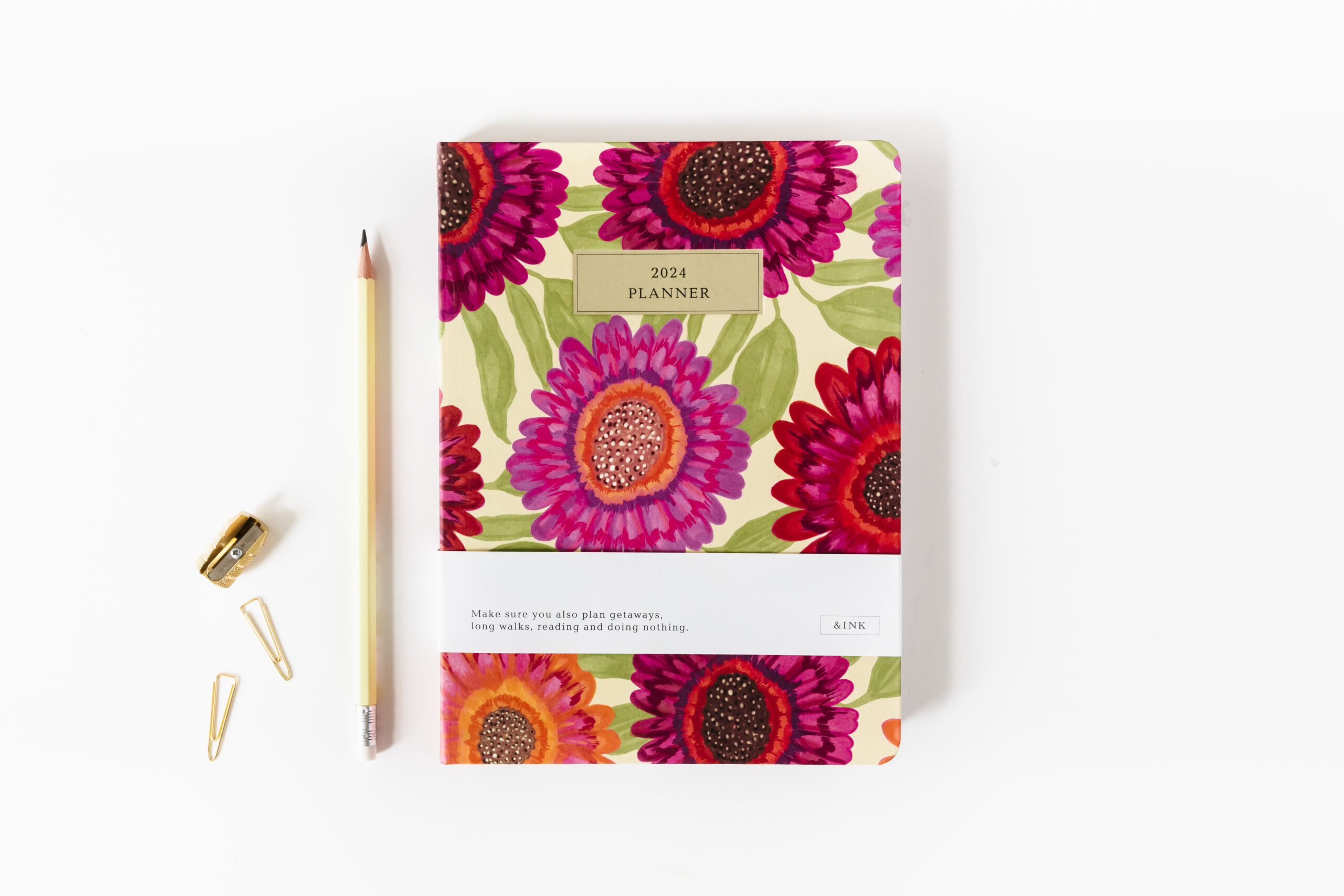 a-journal-ink-diary-2024-terminkalender-flowers image 4