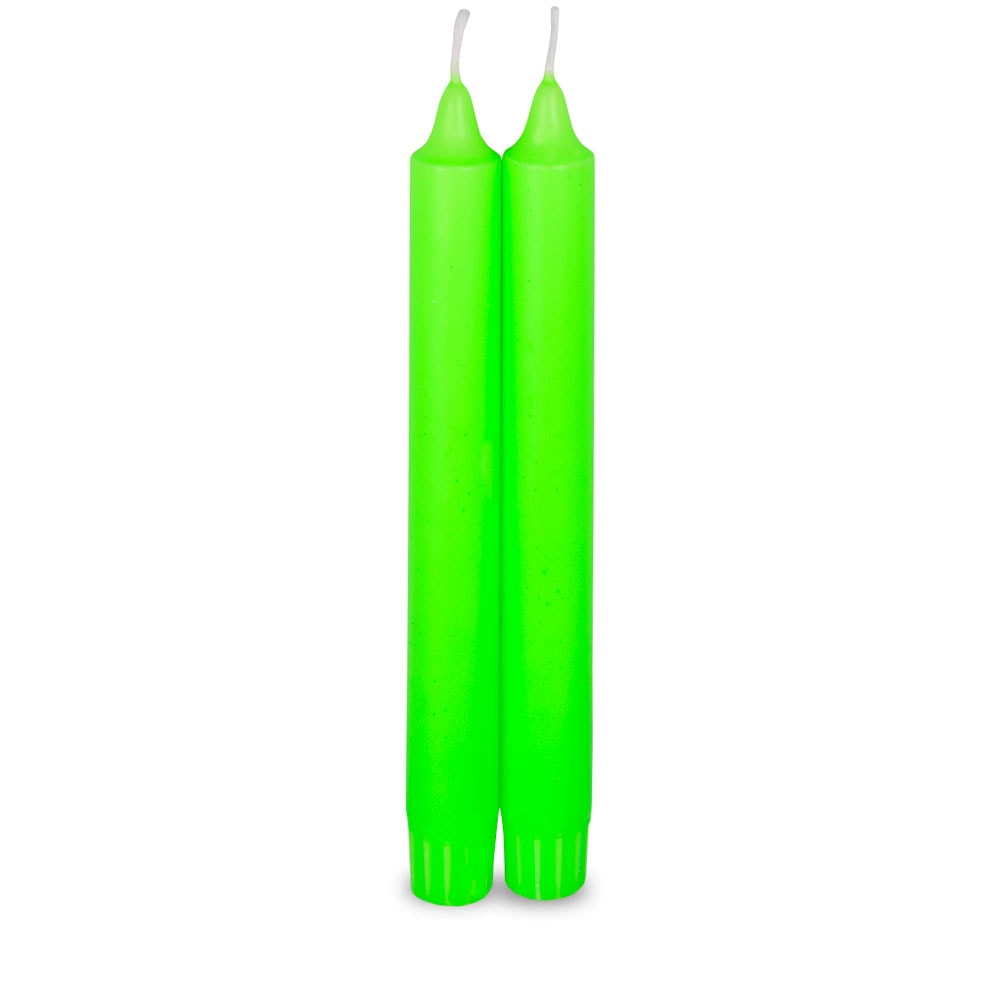 m-ller-spitzkerzen-kronenkerzen-neon-tafelkerze-2er-set image 2