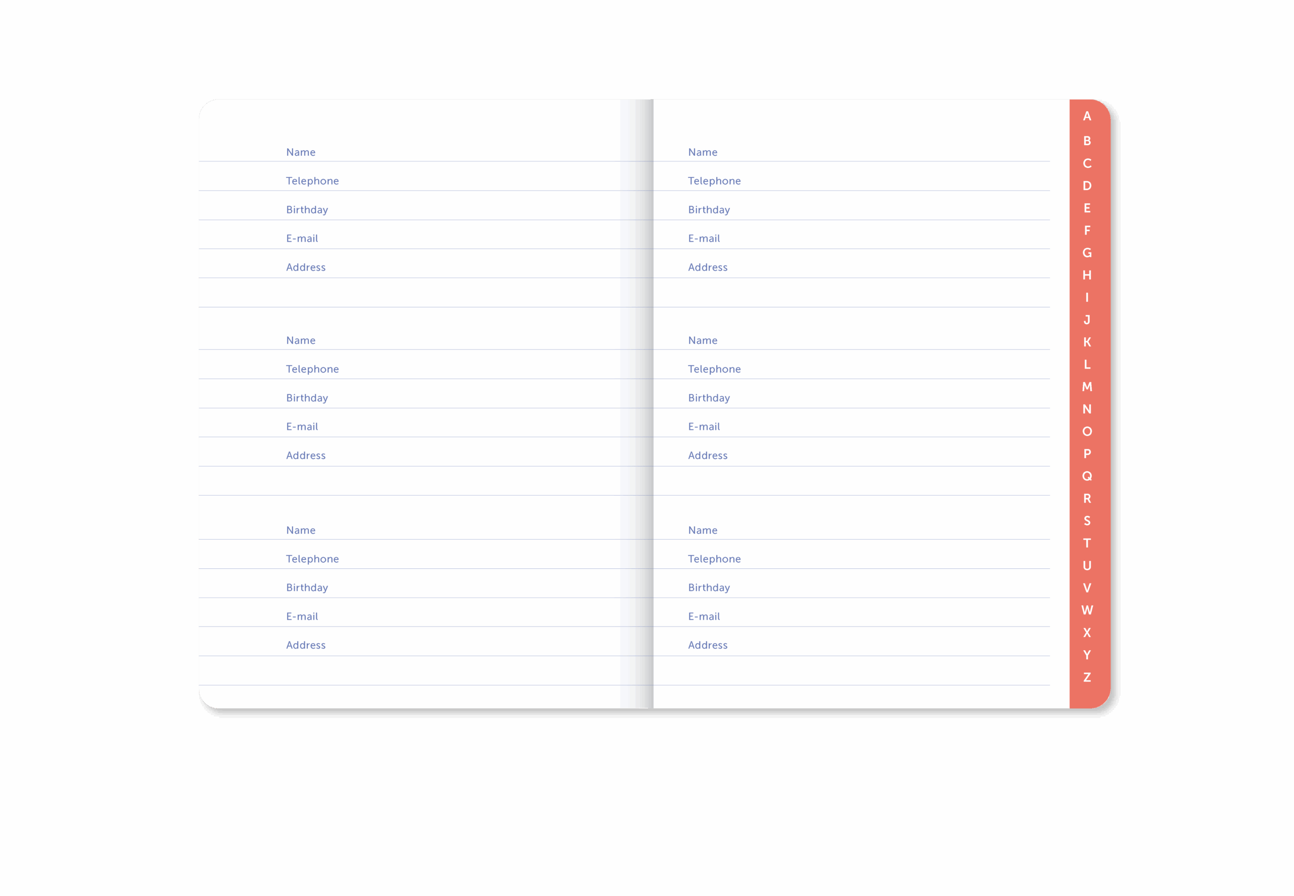 a-journal-address-book-adressbuch-stripes-gestreift image 2
