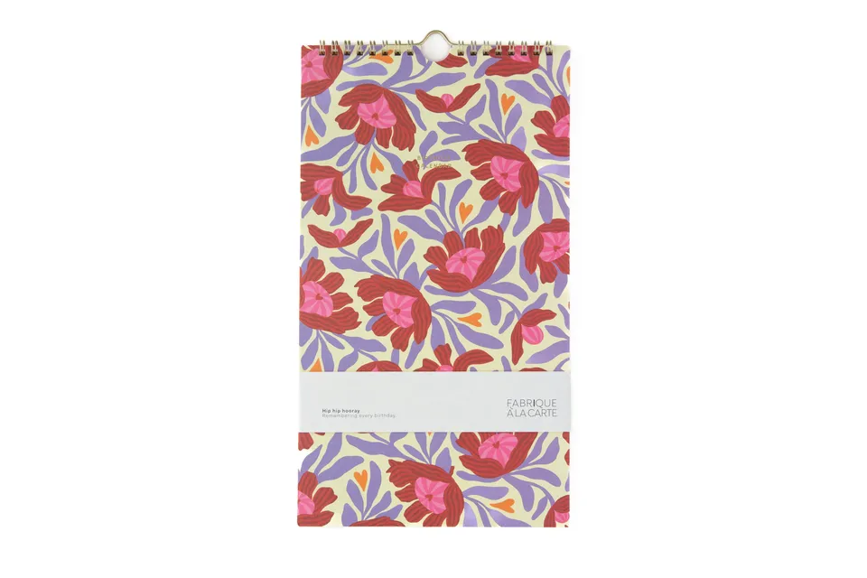 a-journal-birthday-calendar-flowers-beige-geburtstagskalender image 1