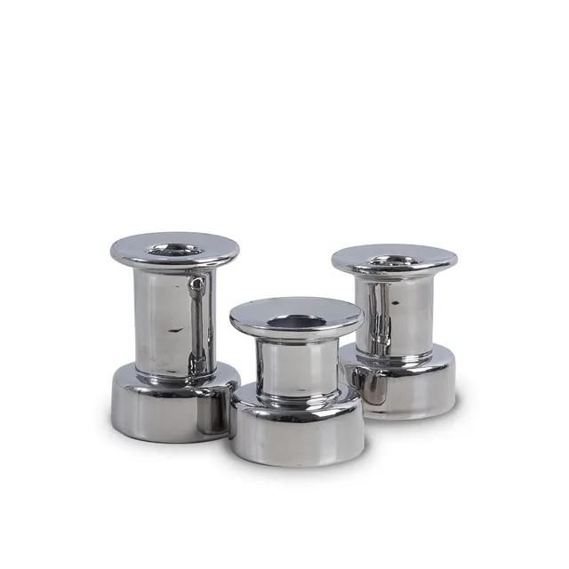m-ller-kerzen-kerzenhalter-2-in-1-3er-set-keramik-silber image 1