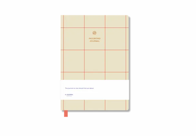 a-journal-password-journal-passwortbuch-kariert image 1