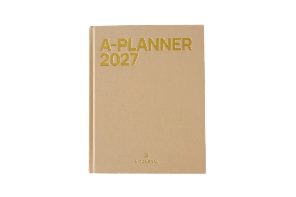 a-journal-a-planner-terminkalender-2027-beige-leinen image 1