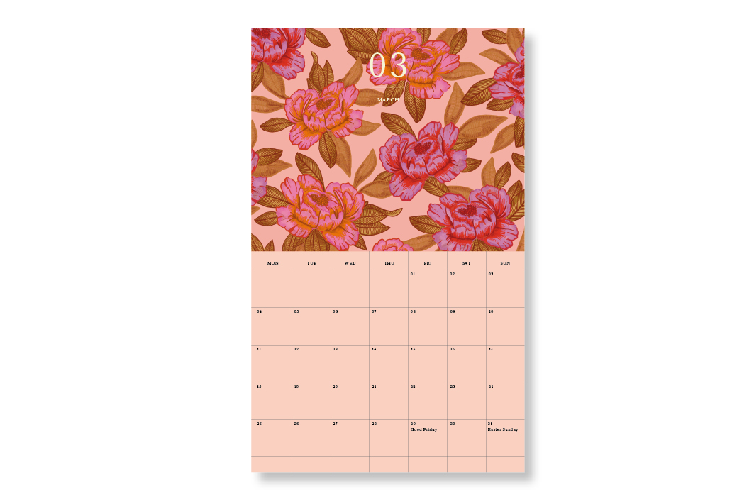 a-journal-ink-kalender-2024-flower-blumen image 2