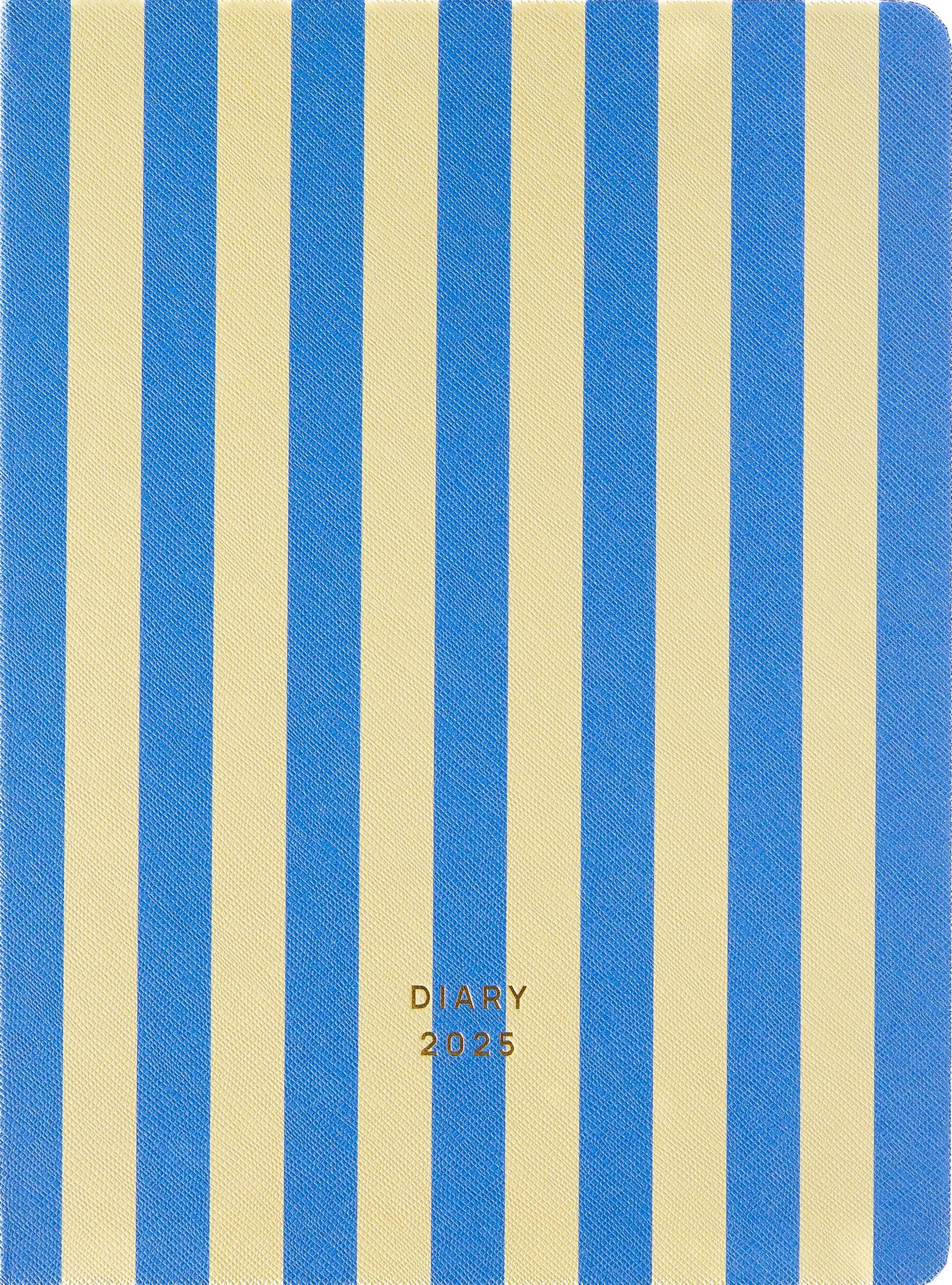 a-journal-fabrique-diary-2025-tagebuch-stripes-blue image 1