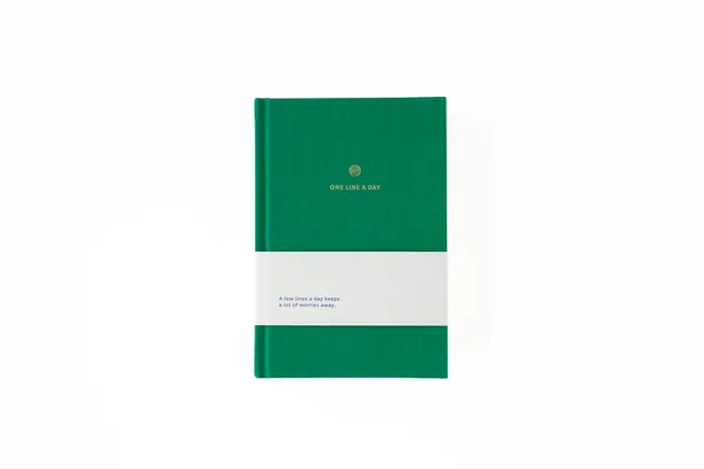 a-journal-one-line-a-day-linen-emerald-tagebuch-5-jahre-gr-n image 1