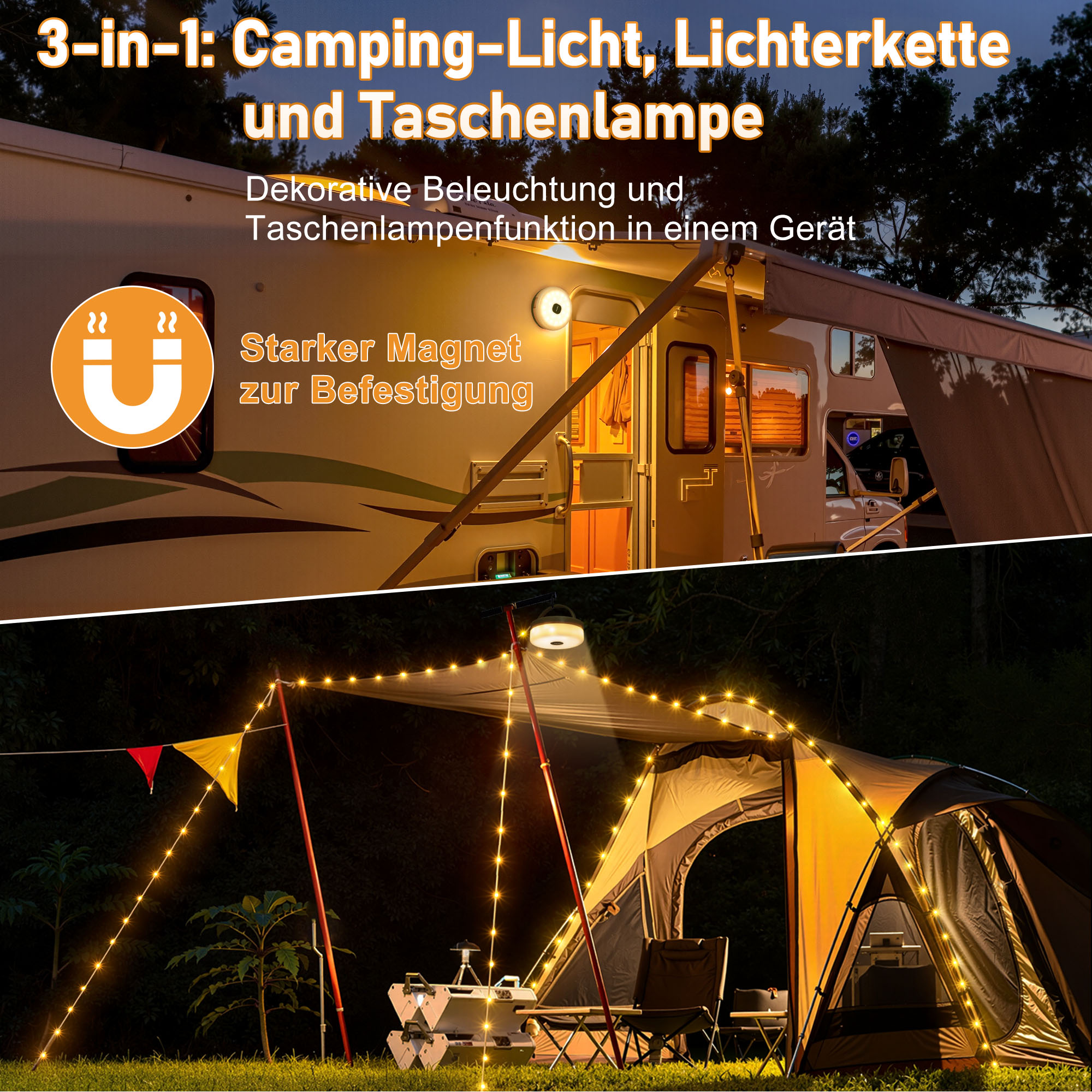 heipard-hp-cl-2-camping-lichterkette-4-in-1-warmwei-200lm image 5