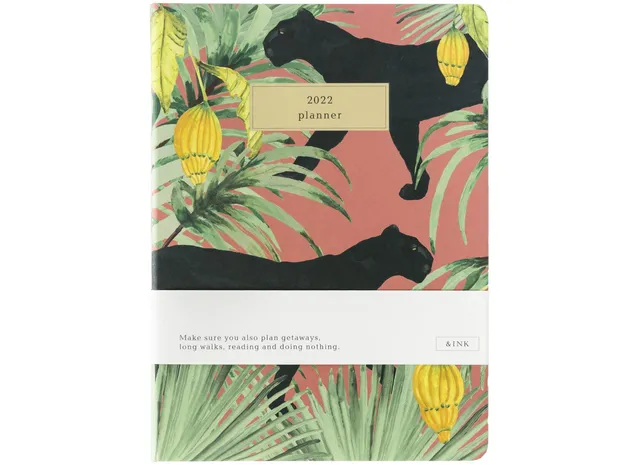 a-journal-ink-diary-2022-orange-tagebuch-kalender image 1