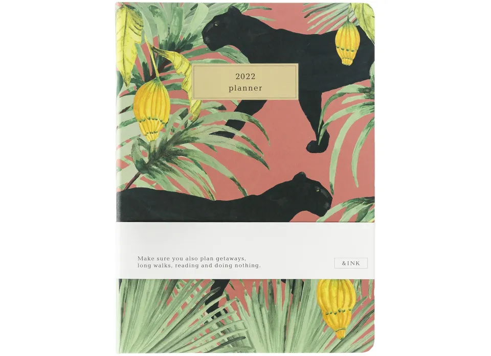 a-journal-ink-diary-2022-orange-tagebuch-kalender image 1