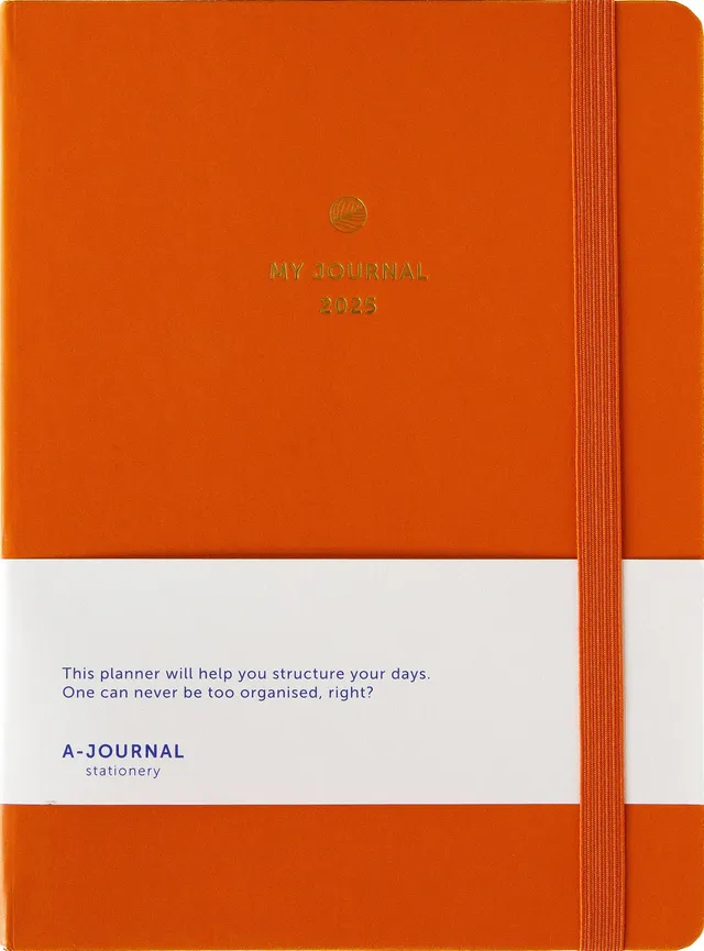 a-journal-my-journal-diary-2025-tagebuch-terracotta image 1