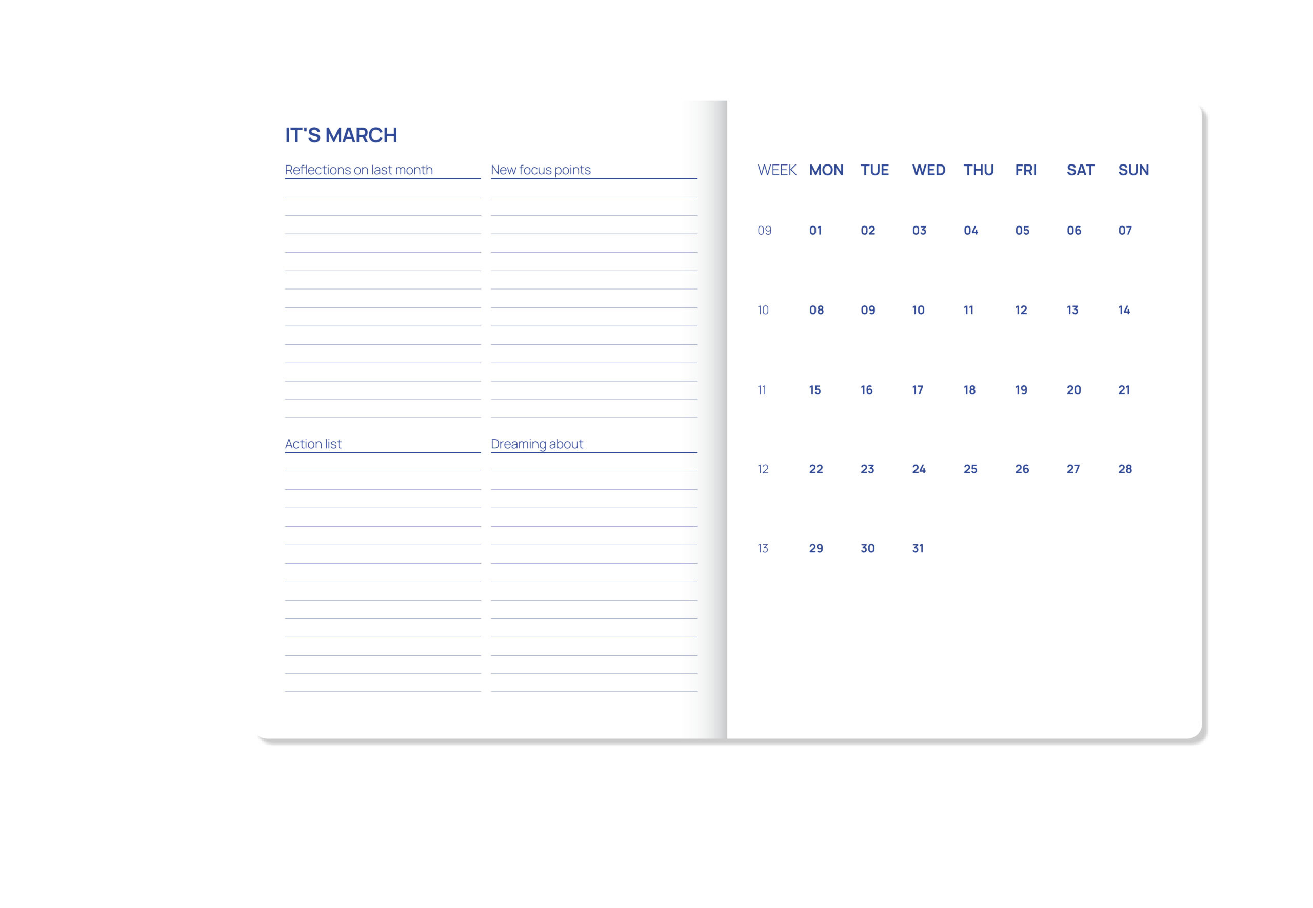 a-journal-fabrique-diary-2027-blue-stripes-tagebuch image 2
