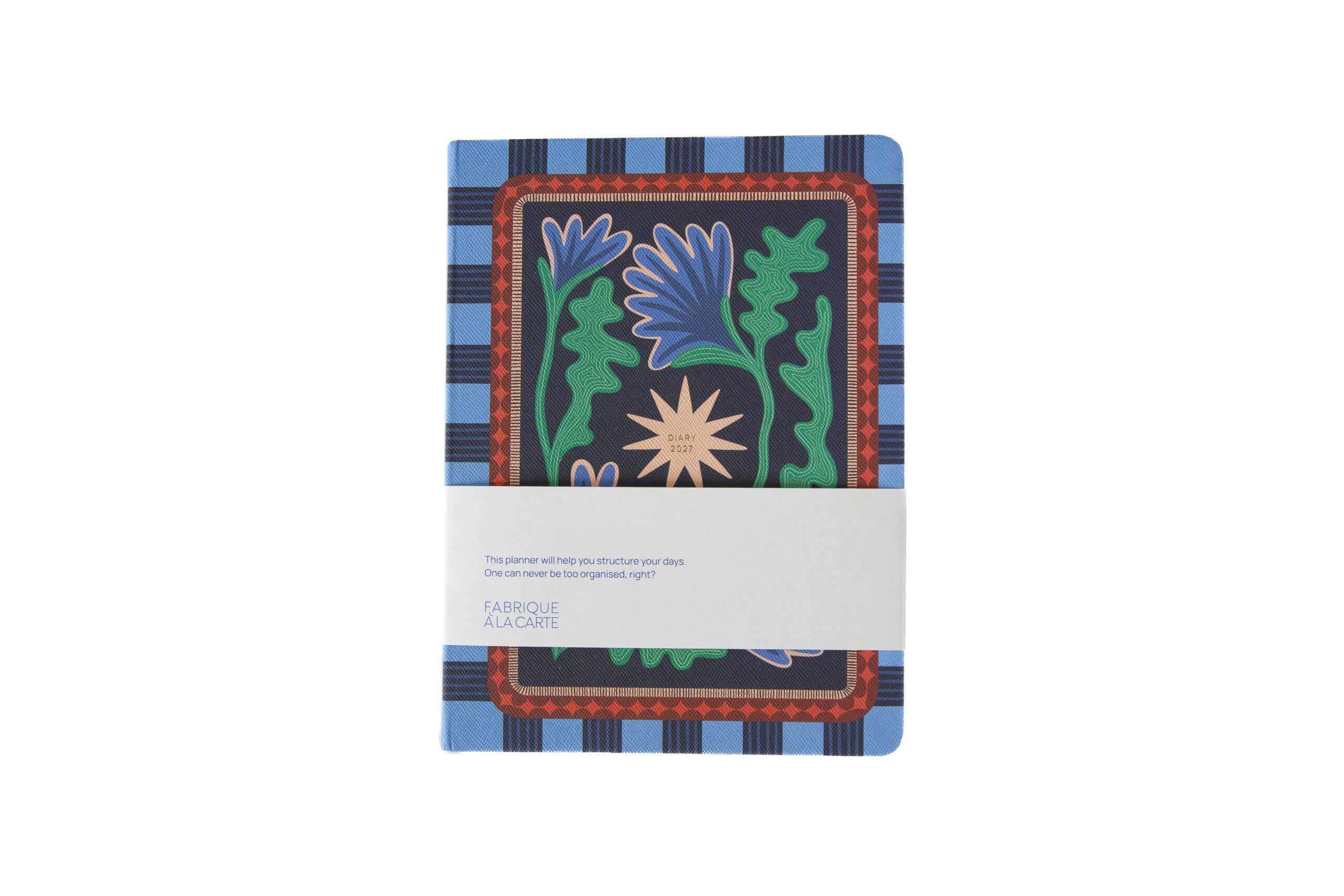 a-journal-fabrique-diary-2027-tagebuch-flowers-blue image 1