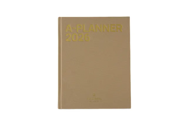 a-journal-a-planner-2026-planer-beige-linen-leinen image 1