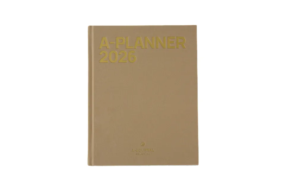 a-journal-a-planner-2026-planer-beige-linen-leinen image 1