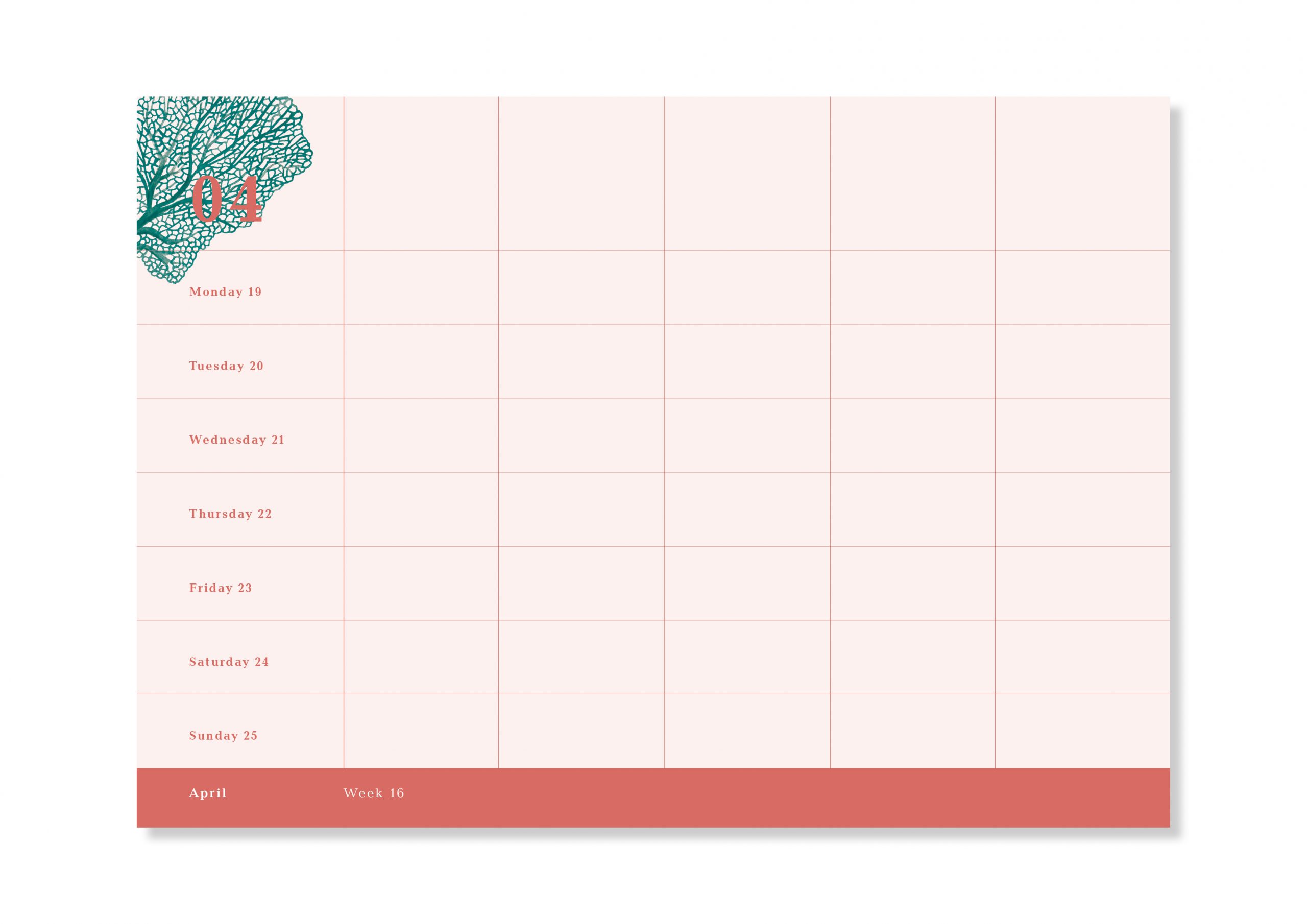a-journal-ink-family-planner-2021-aqua-familienplaner image 2