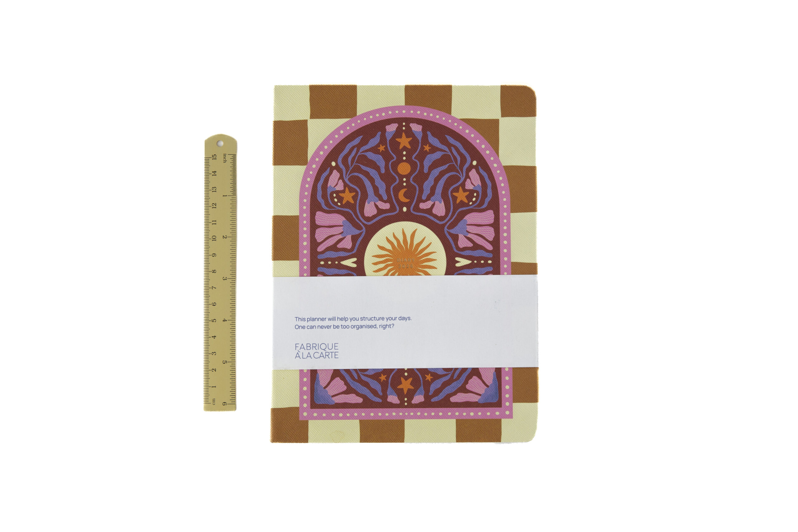 a-journal-fabrique-diary-2026-tagebuch-checkered-sun image 4