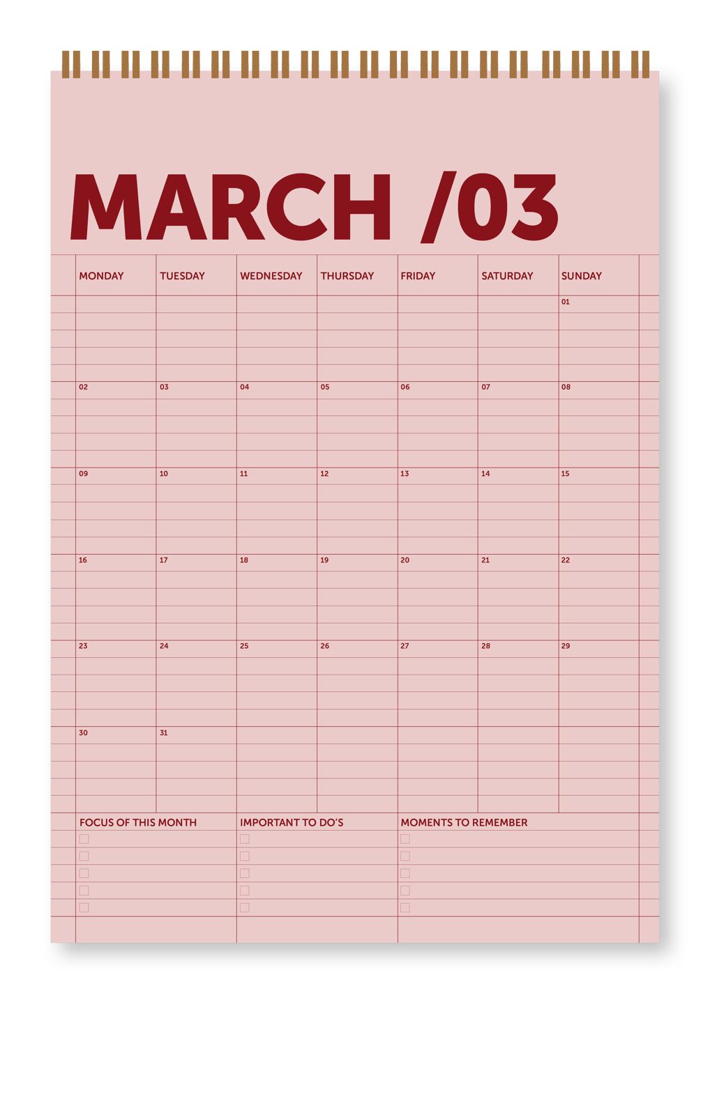 a-journal-a3-kalender-2026-wandkalender image 2