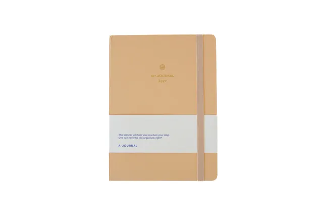 a-journal-my-journal-diary-2027-beige-tagebuch image 1