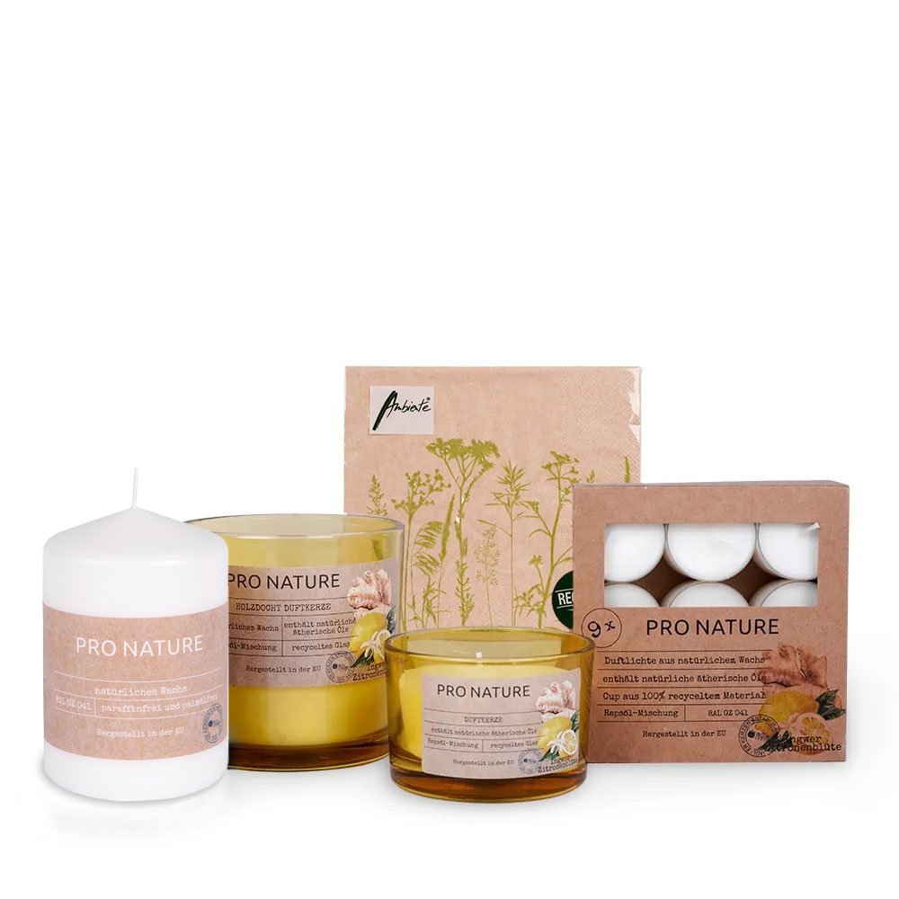 m-ller-kerzen-pro-nature-probierset-duftkerzen-ingwer-zitronenbl-ten image 1