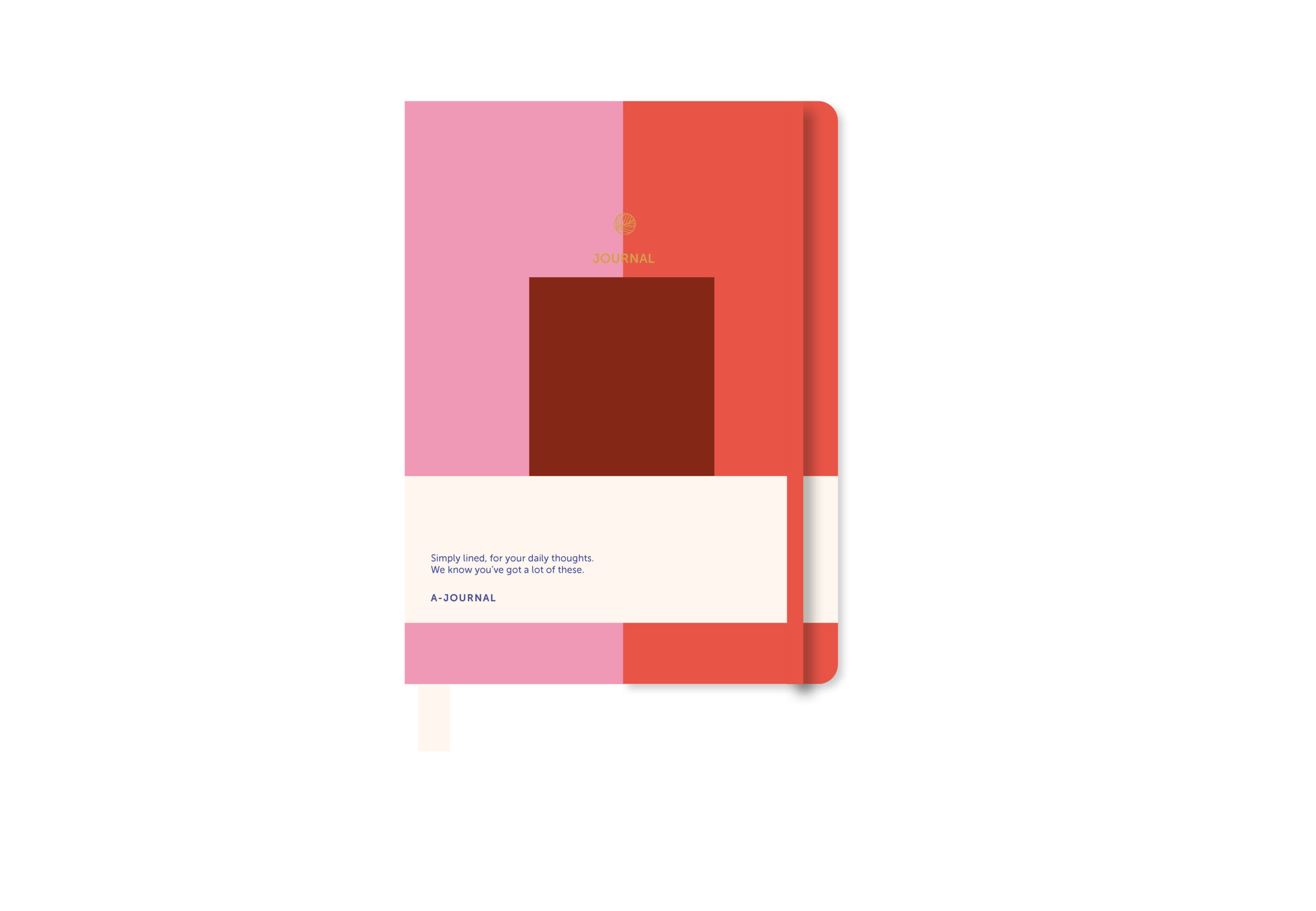 a-journal-notebook-modernist-notizbuch-pink-rot image 1