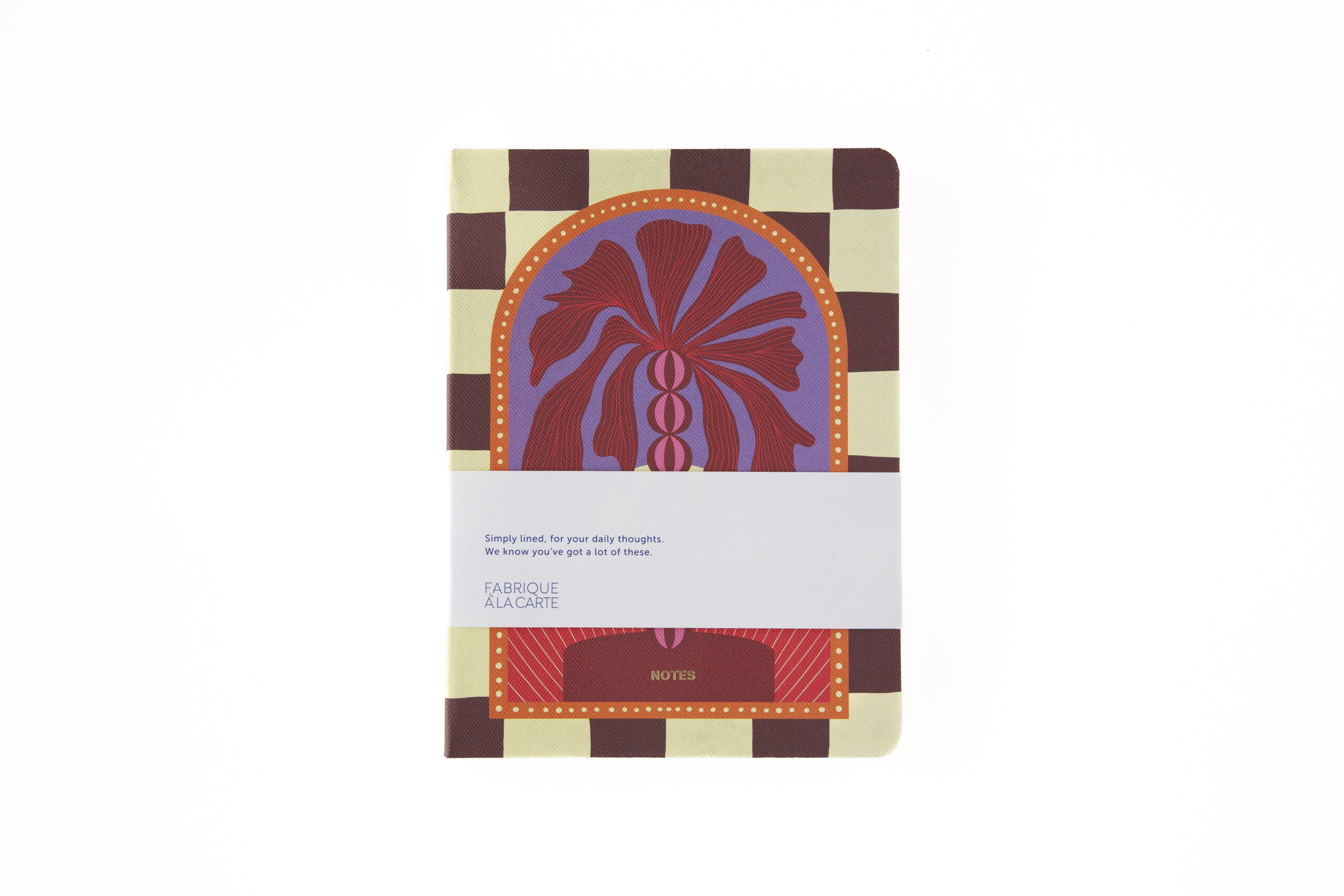 a-journal-fabrique-notebook-checkered-palm-notizbuch-kariert image 1