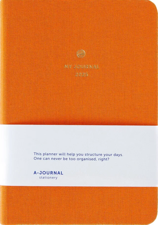 a-journal-my-journal-diary-2025-kalender-a6-blau image 1
