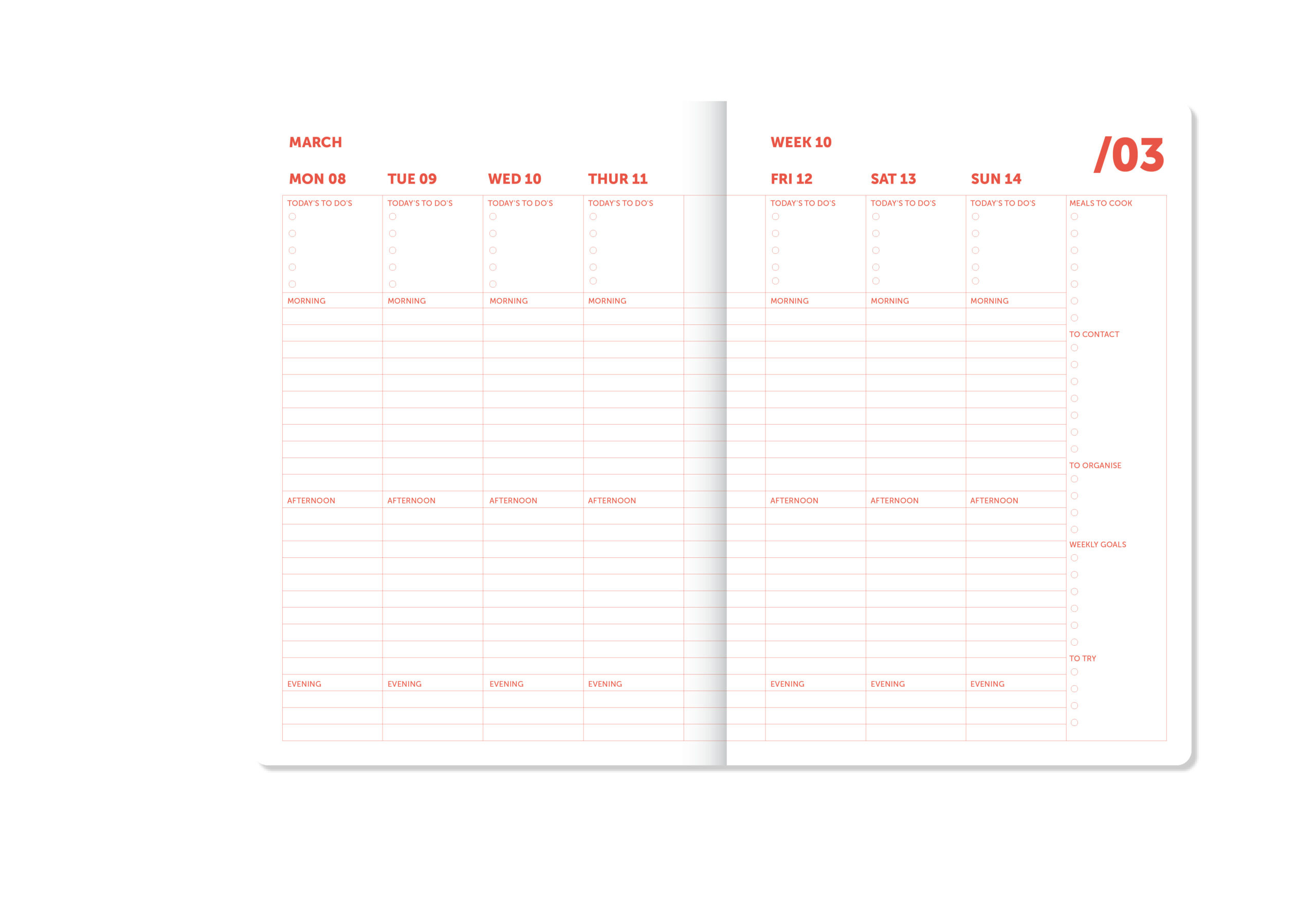 a-journal-diary-spiral-organiser-2027-kalender-pink-rot image 4