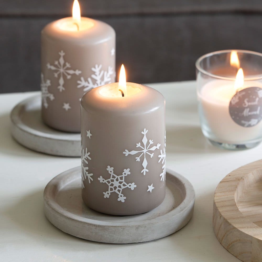 m-ller-kerzen-snowflake-stumpenkerze-100-68-weihnachten image 2