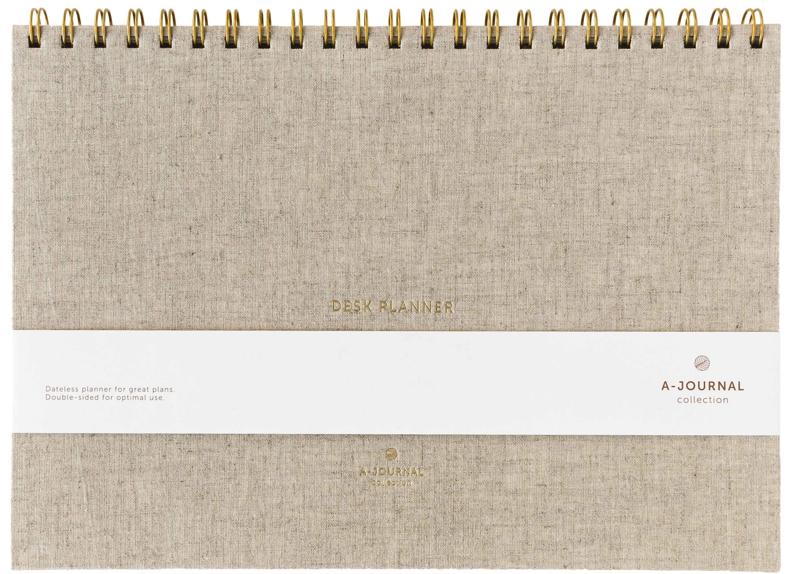 a-journal-deskplanner-linen-schreibtischkalender-leinen image 1