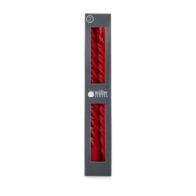 m-ller-kerzen-renaissance-spitzkerze-250-23-mm-tafelkerze-2er-set image 1
