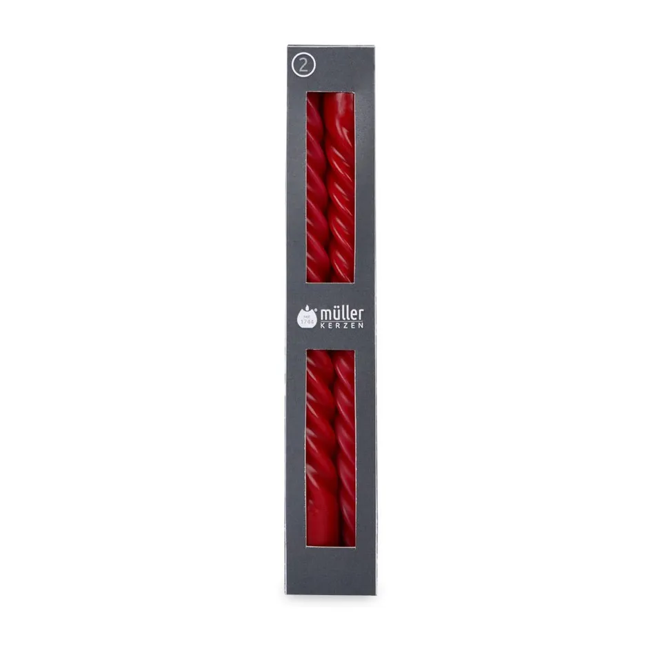 m-ller-kerzen-renaissance-spitzkerze-250-23-mm-tafelkerze-2er-set image 1