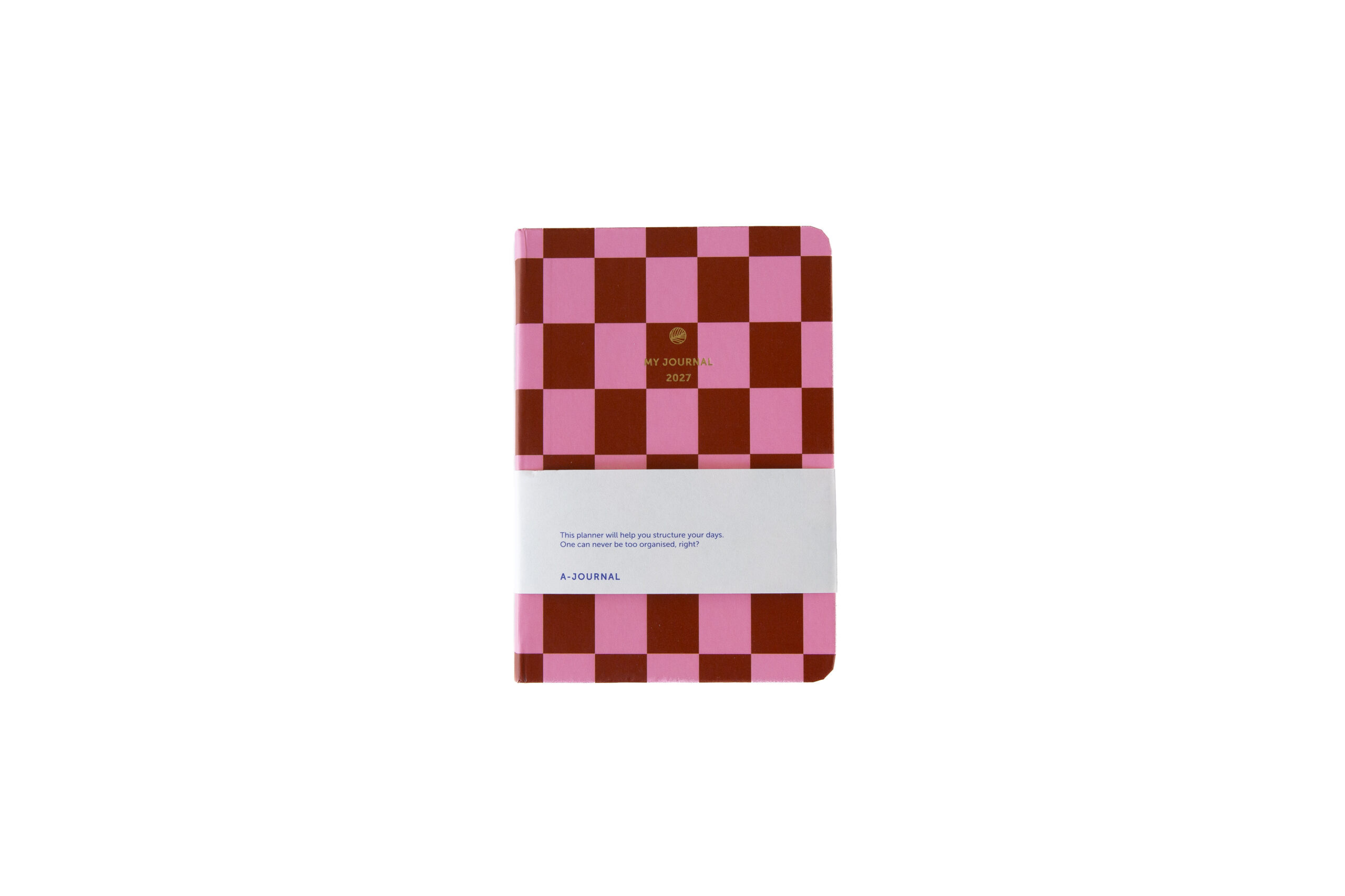a-journal-my-journal-diary-2027-terminkalender-a6-pink-rot-kariert image 1