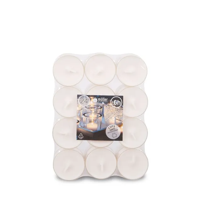 m-ller-kerzen-teelichte-6h-lichte-24er-clear-cups image 1