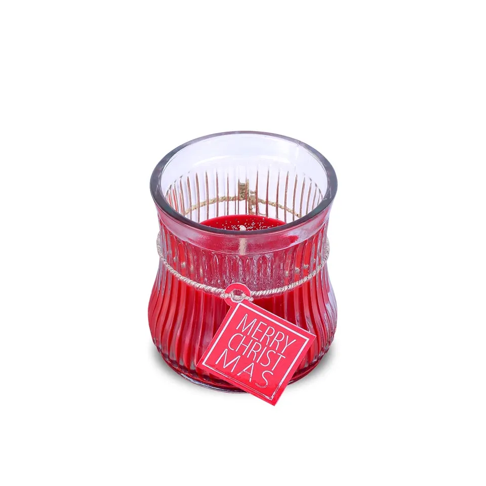 m-ller-kerzen-country-kerzenglas-rot-80-78-glaslicht image 1