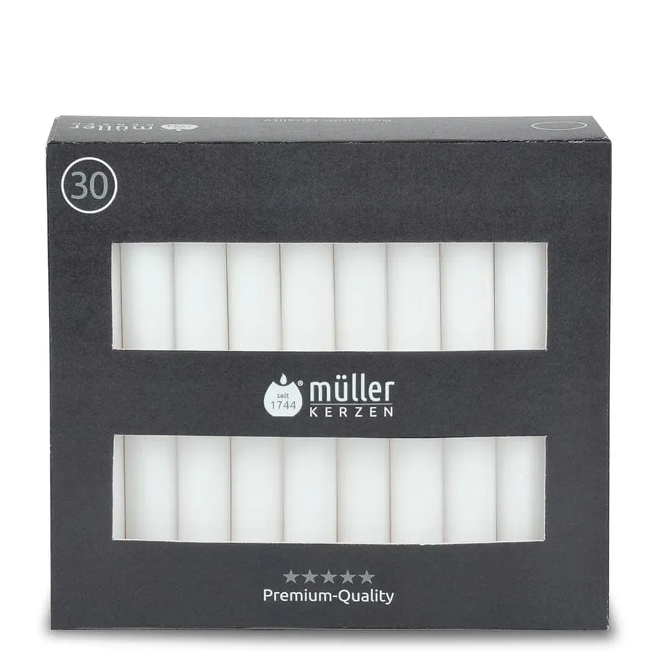 m-ller-kerzen-tafelkerzen-175-20-30er-pack-stabkerzen image 1