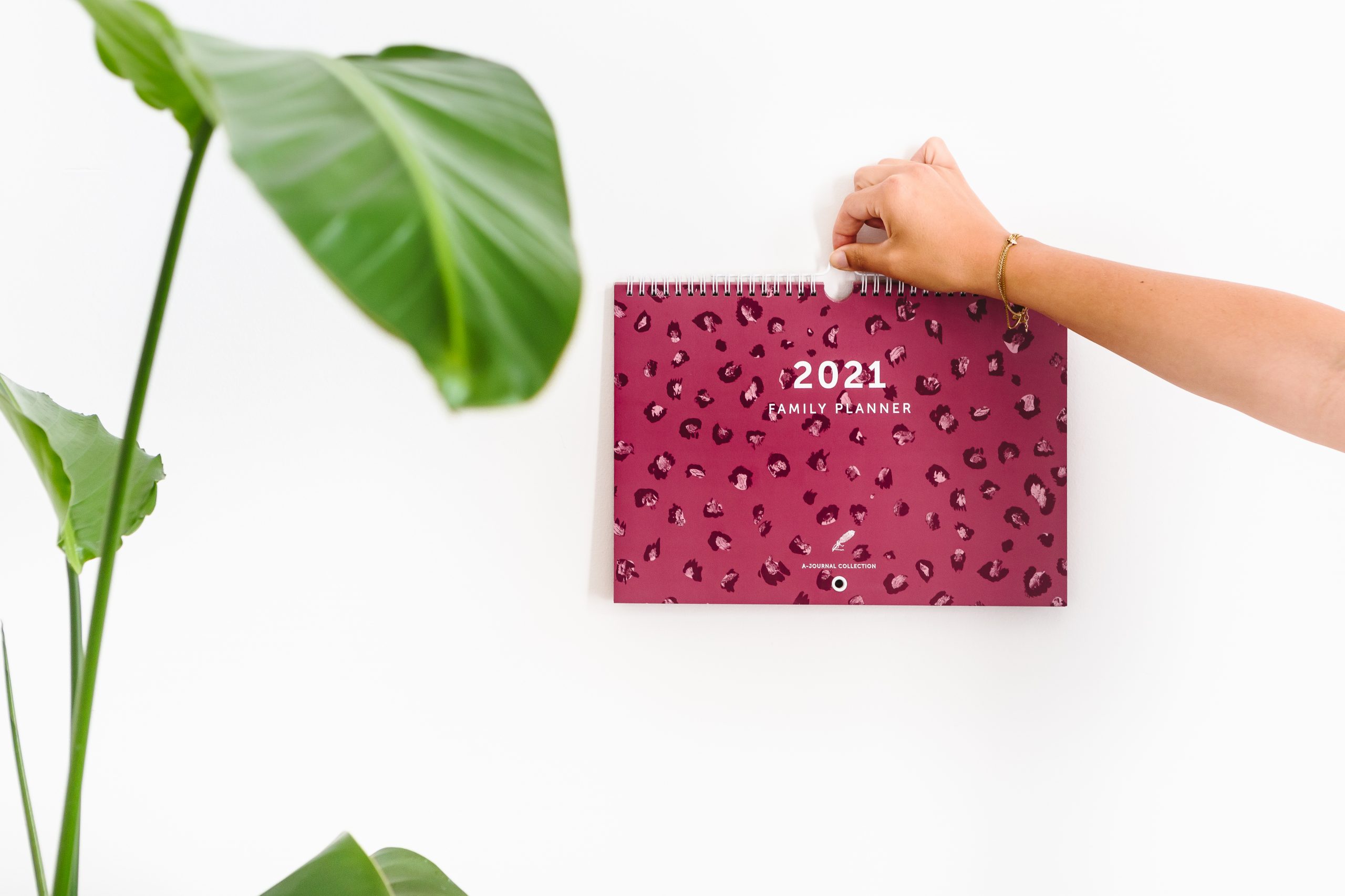 a-journal-family-planner-2021-coral-rot-leo-familienkalender image 5