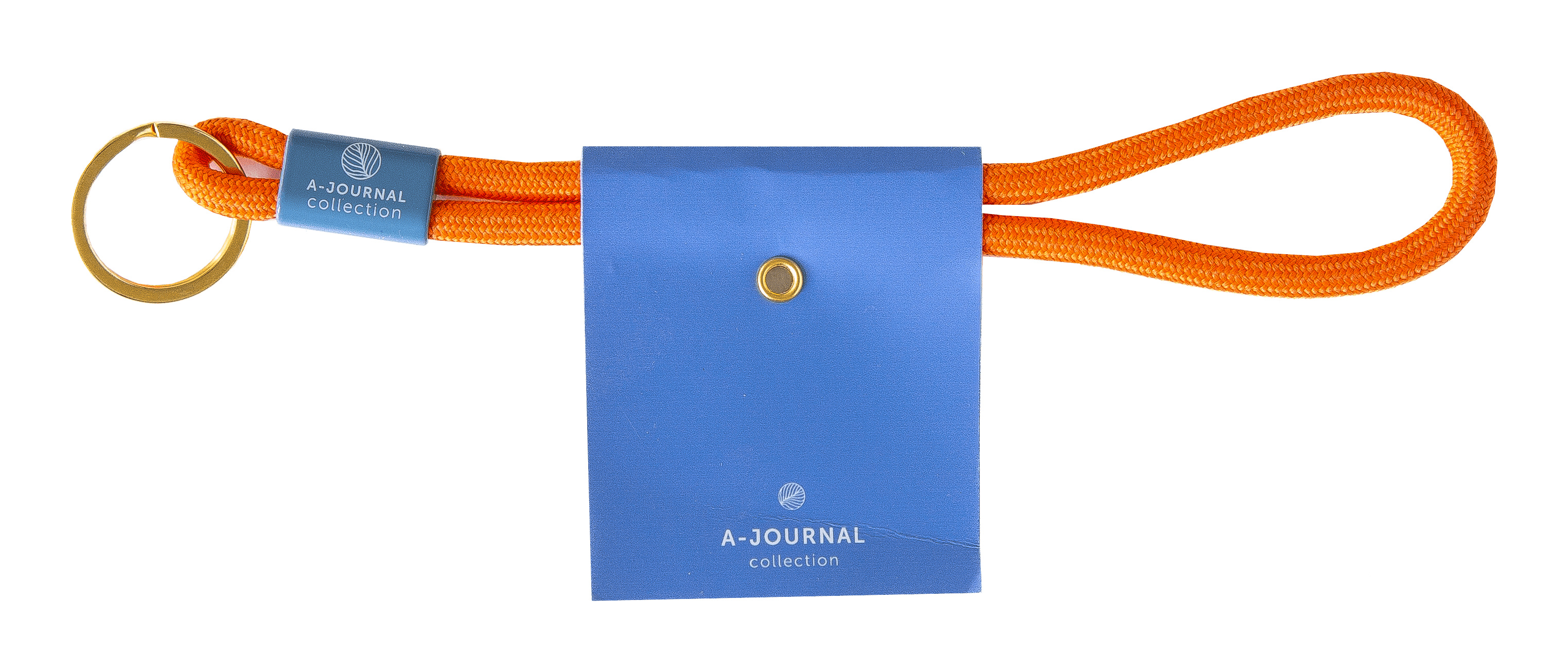 a-journal-keycord-short-schl-sselband-orange-15-cm image 1