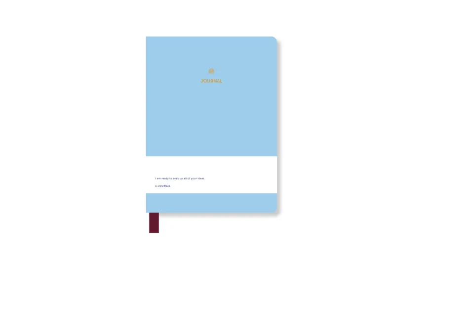 a-journal-a6-notebook-notizbuch-light-blue-klein image 1