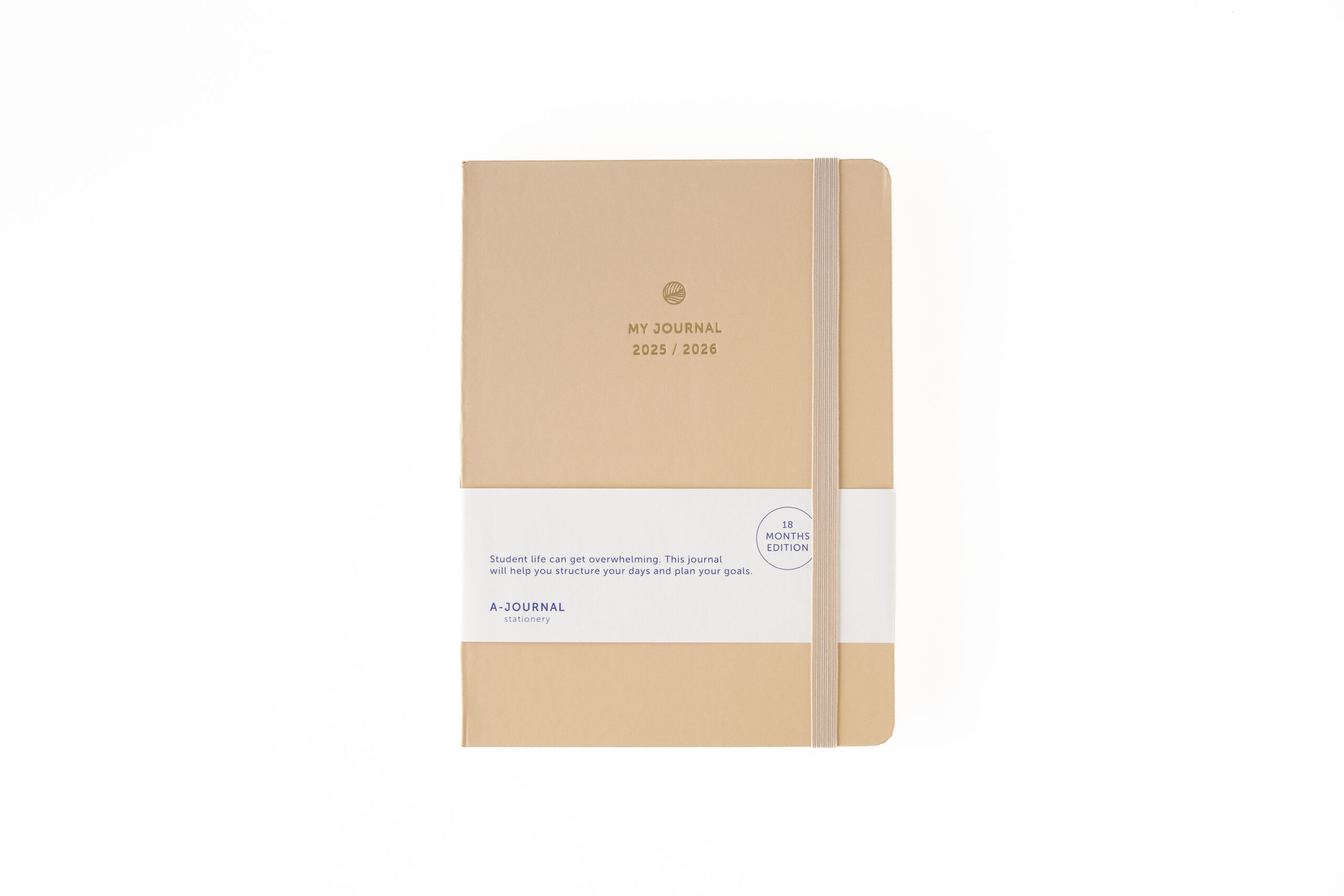 a-journal-my-journal-18-monate-schulplaner-2025-2026-beige image 1