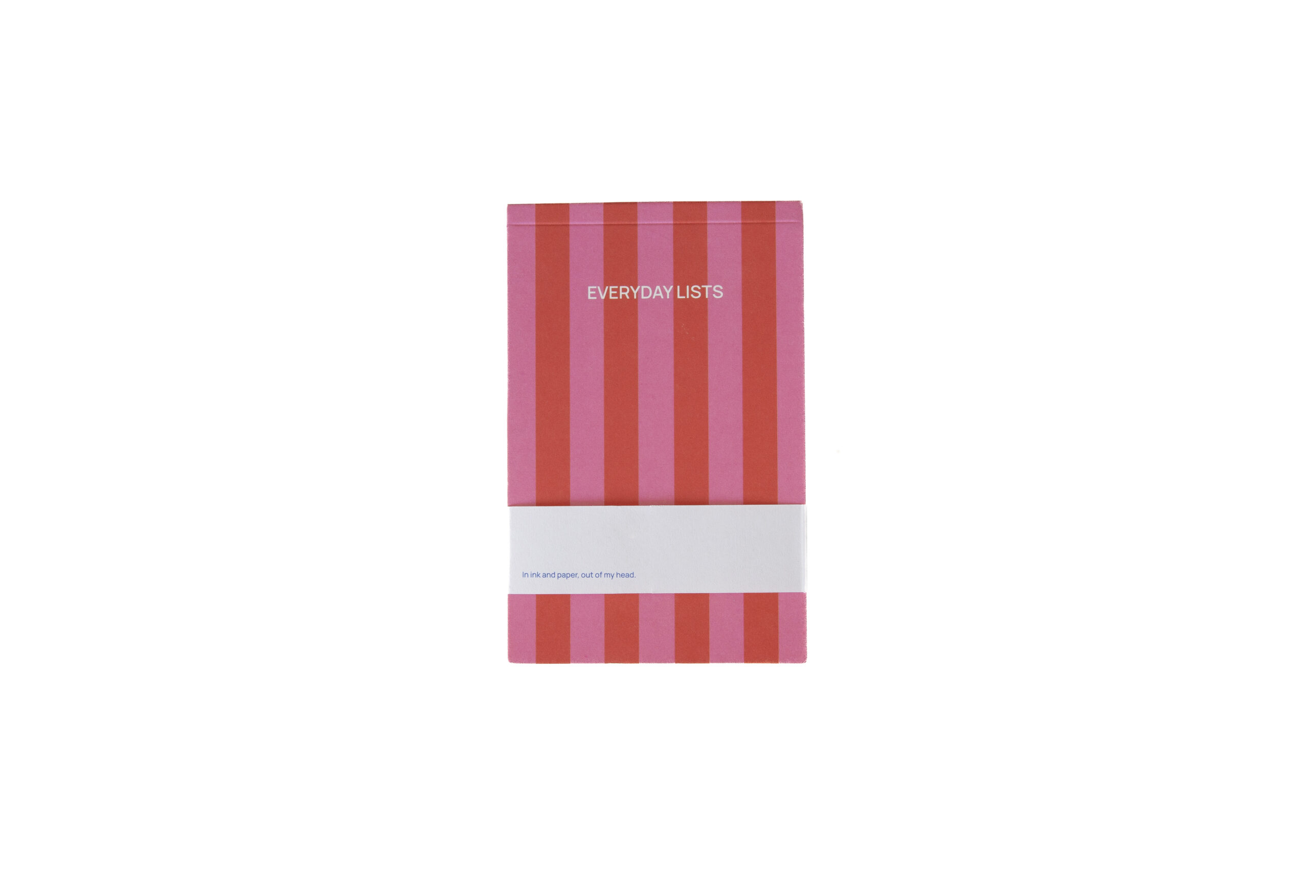 a-journal-notepad-stripes-notizblock-pink-red image 1