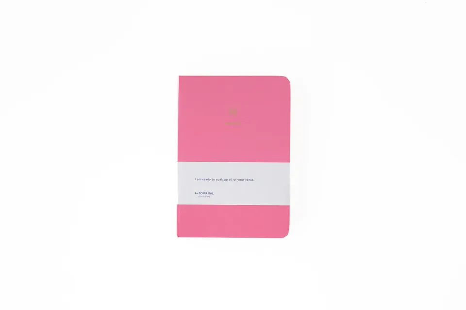 a-journal-a6-notebook-pink-notizbuch-rosa-a6 image 1