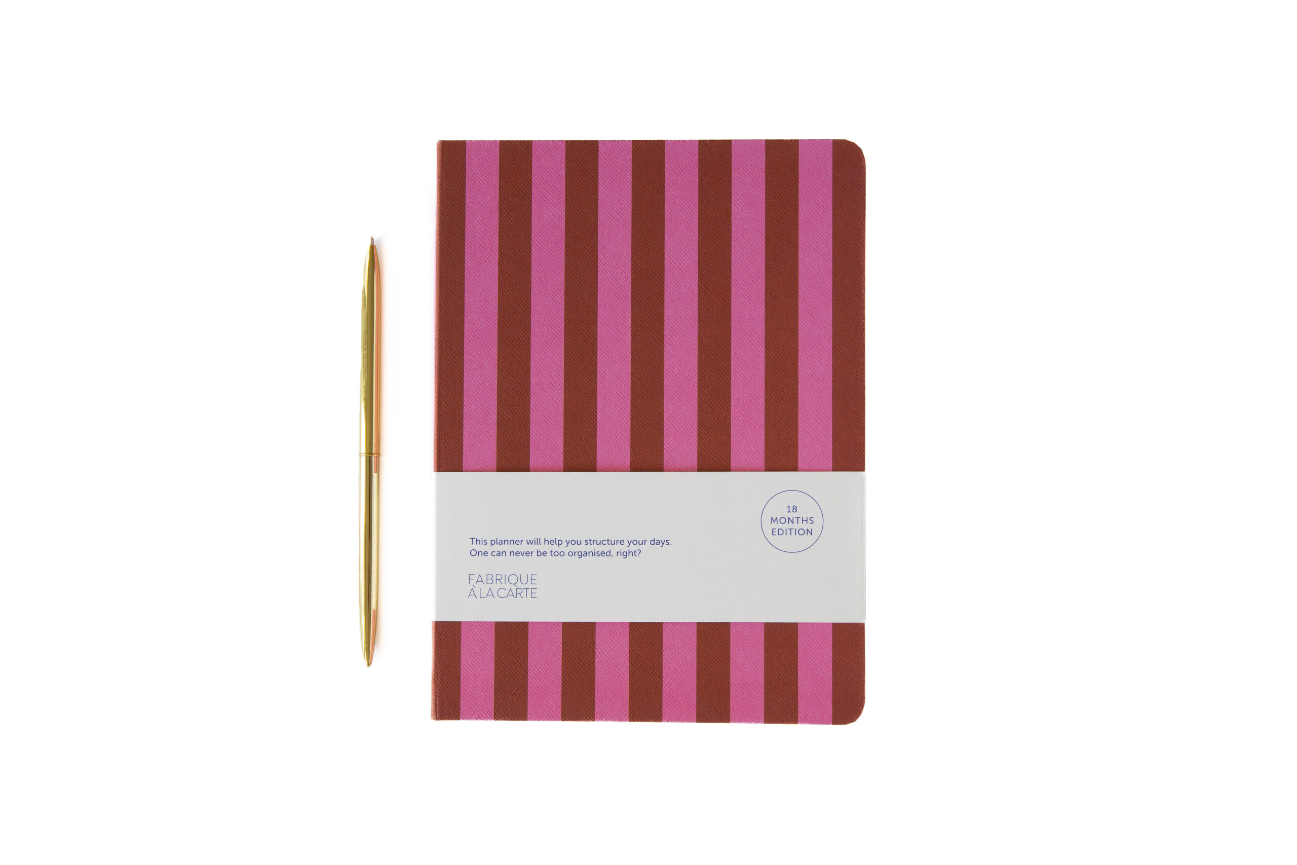 a-journal-fabrique-diary-2026-2027-tagebuch-pink-stripes image 5