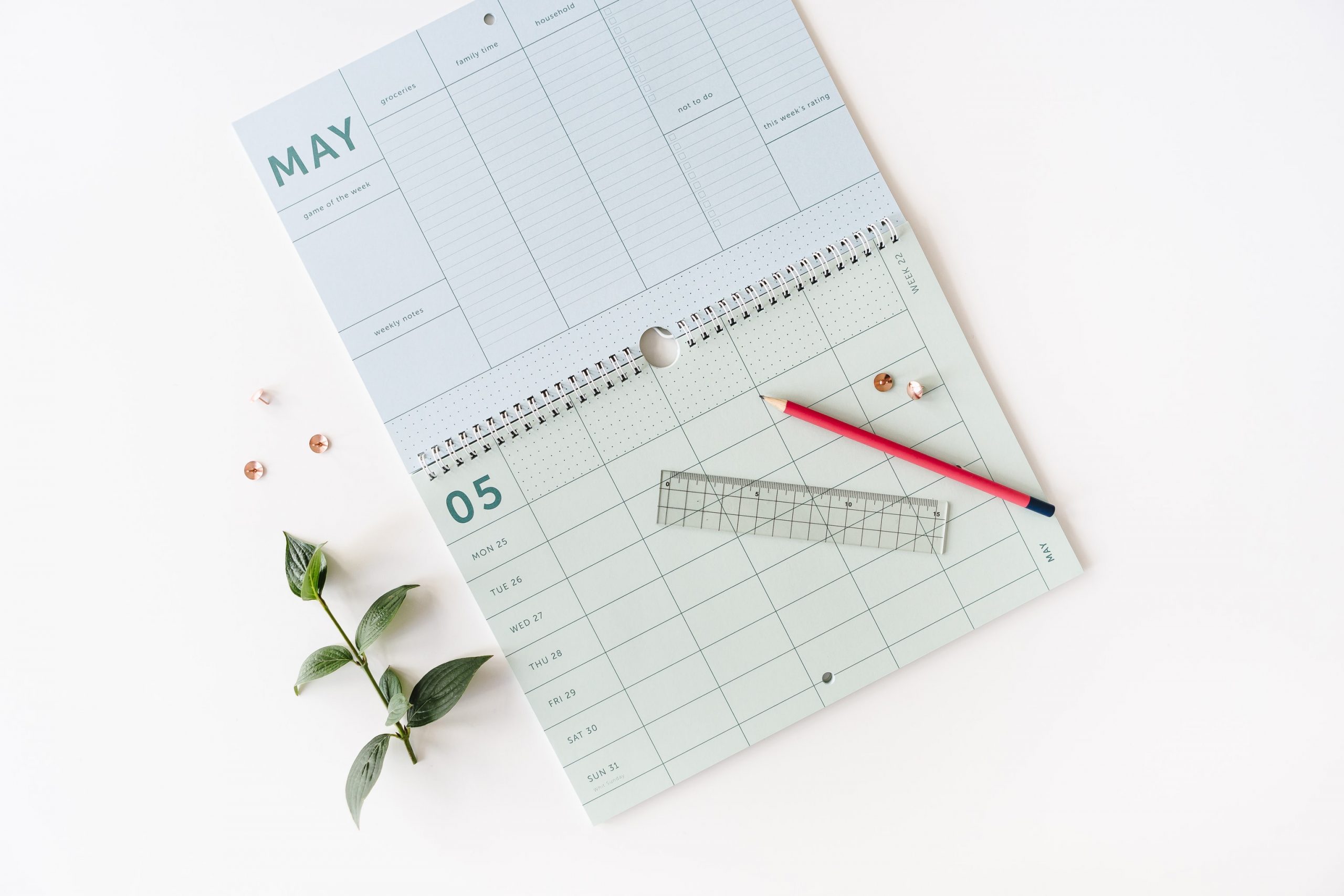 a-journal-family-planner-2020-familienkalender-mint-green image 3