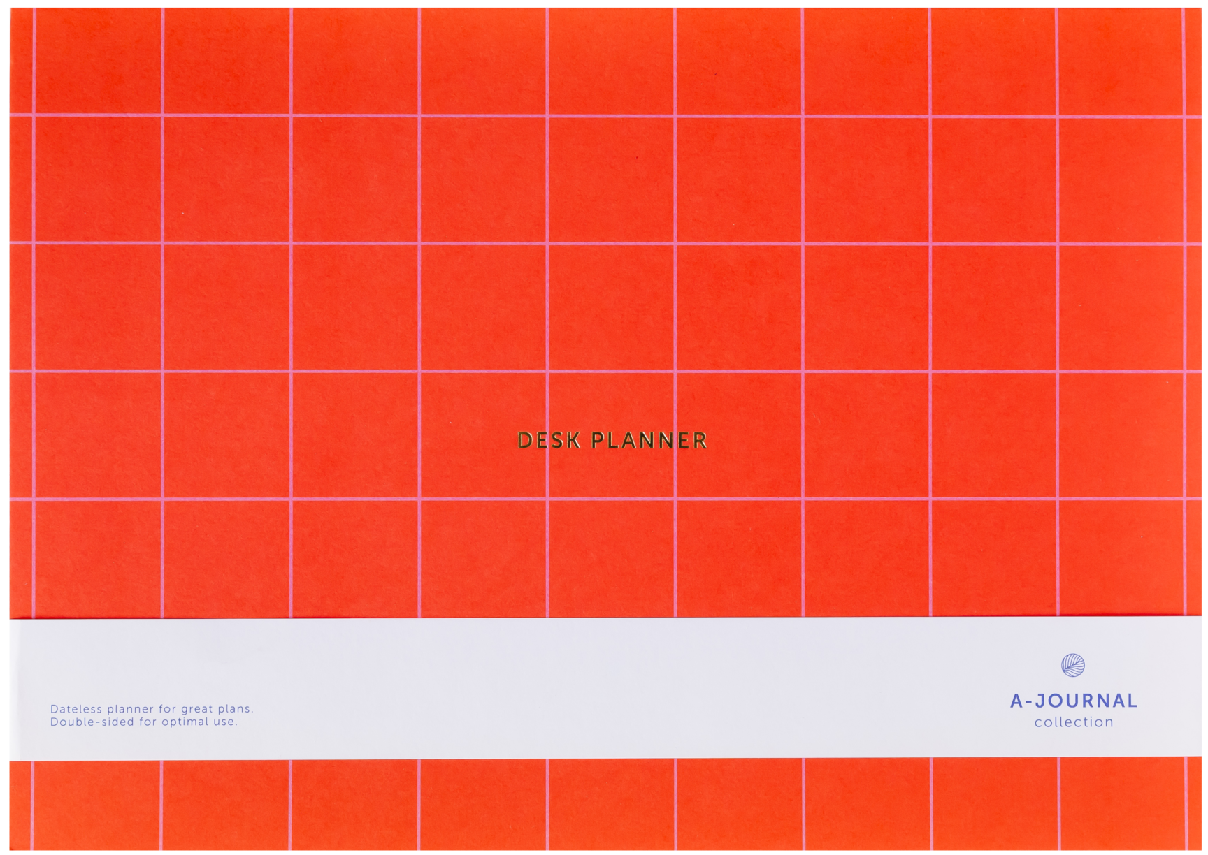 a-journal-deskplanner-tischkalender-rot-wochenplaner image 1