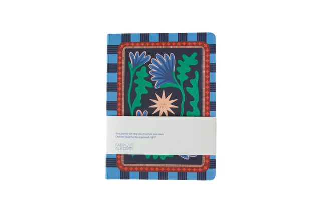 a-journal-fabrique-diary-2027-tagebuch-flowers-blue image 1
