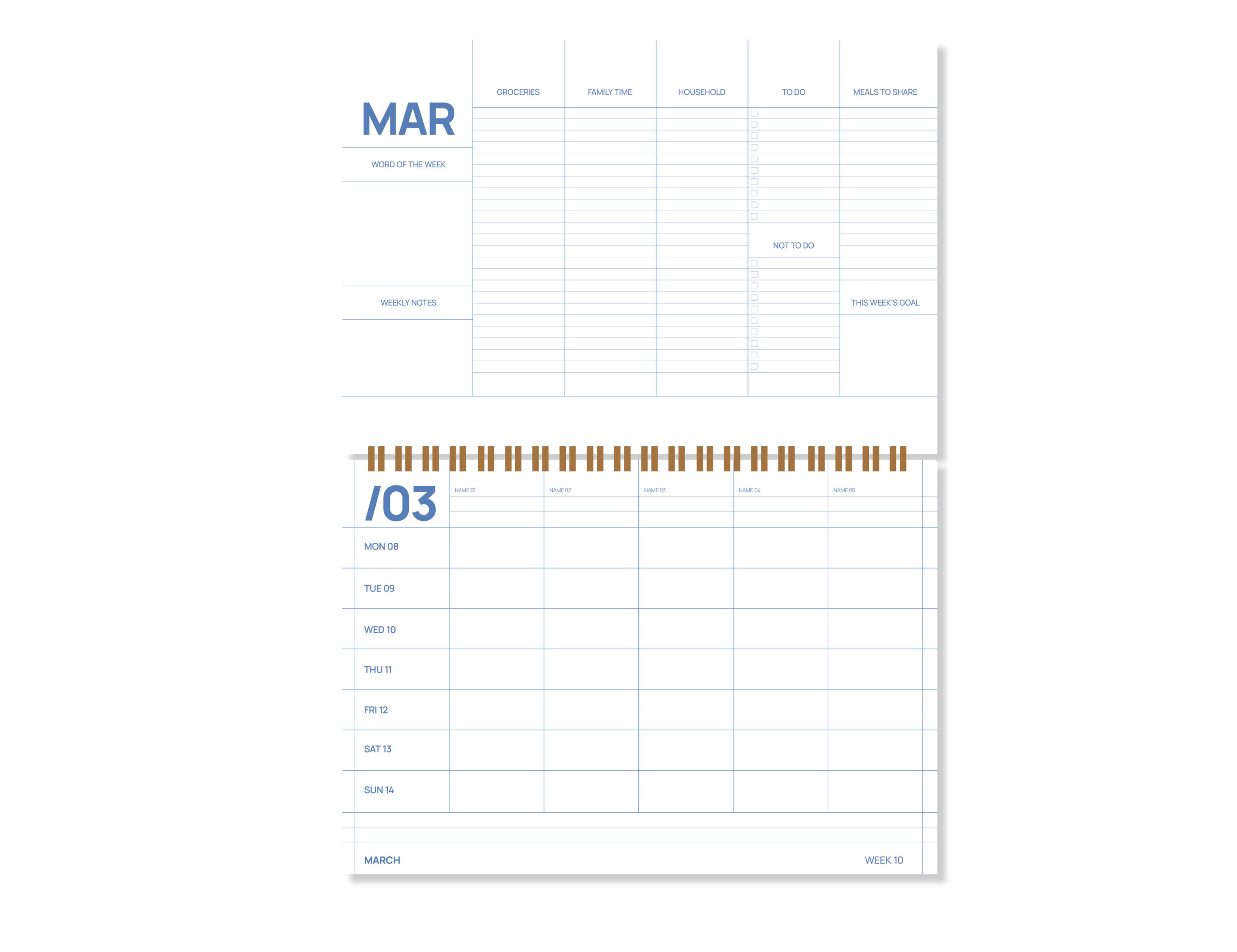 a-journal-family-planner-2027-familienkalender-orange image 2